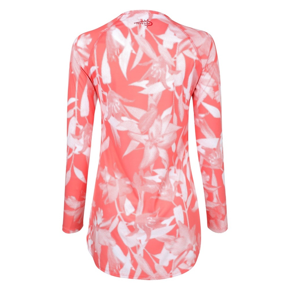 NWT Reel Life Pink White Jax Beach UV Cover Up Size L - Picture 3 of 8